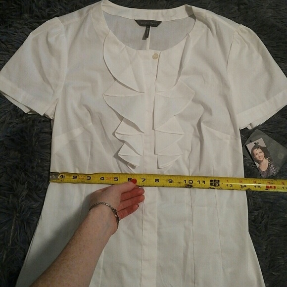 Nwt! Kristin davis short sleeve blouse XS - Picture 4 of 7